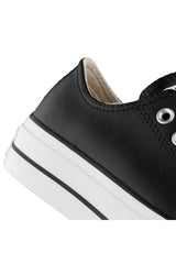 Converse Chuck Taylor All Star Leather Platform 561681C.001 - Sİyah - Beyaz