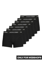 JACK&JONES JACHUEY TRUNKS 7 PACK NOOS PLS 12273977 - Siyah