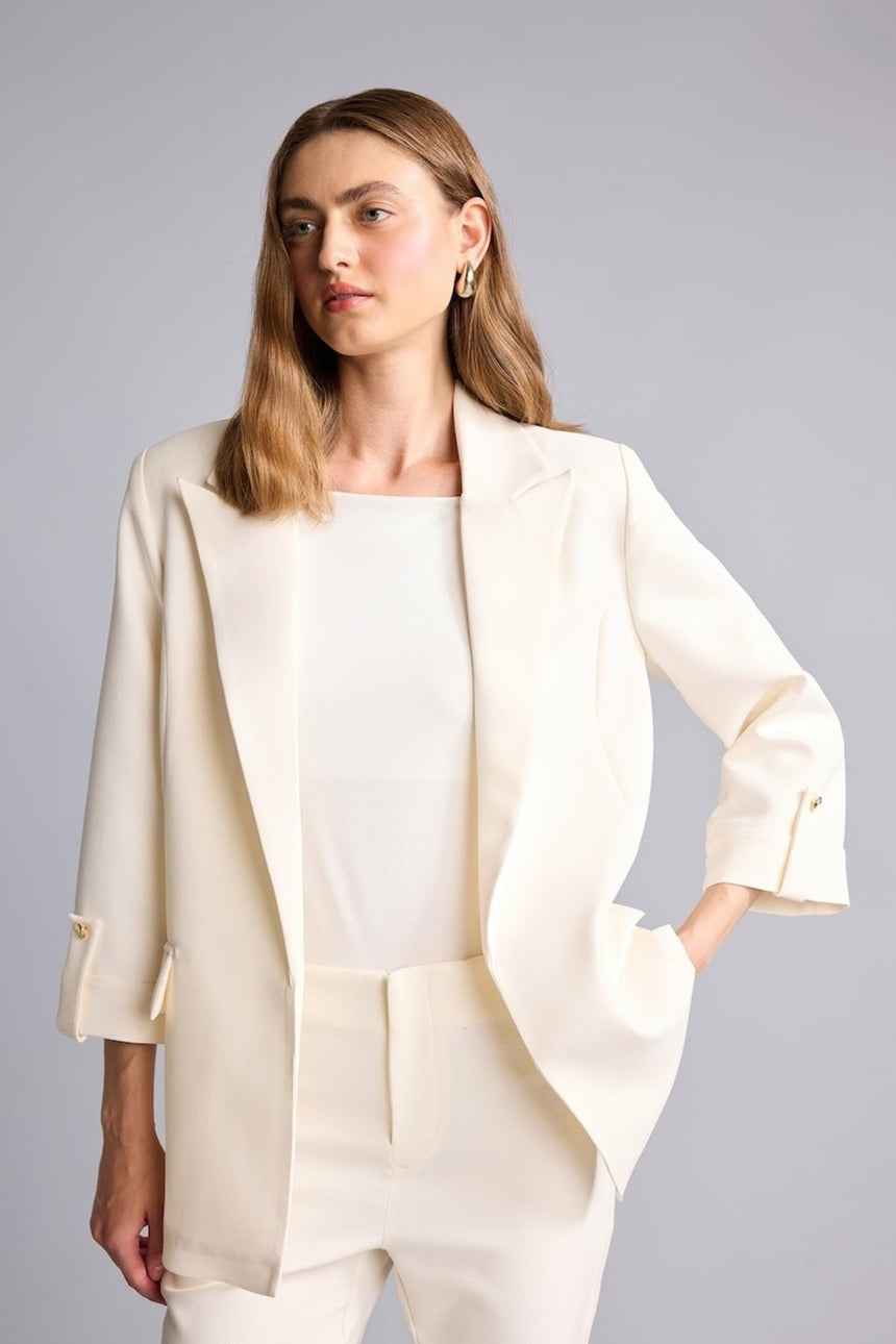 DeFacto Kadın Blazer Ceket C3215AX - Beyaz