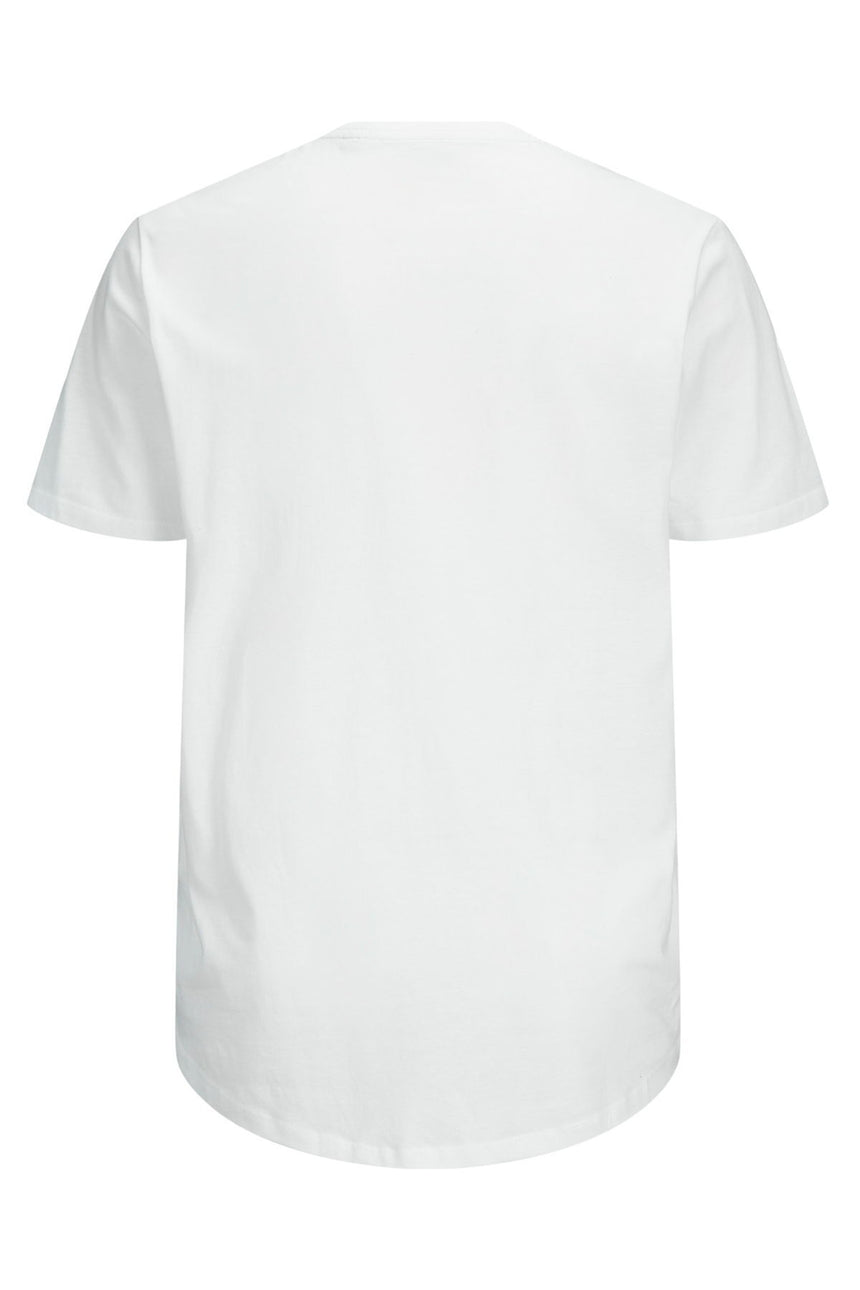 JACK&JONES JJENOA TEE SS CREW NECK NOOS PLS 12184933 - Beyaz