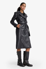 Defacto Kadın Trenchcoat E9873AX - Siyah
