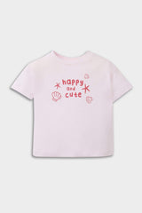 Defacto Çocuk Short Sleeve Snap Body E8246A5 - Ekru