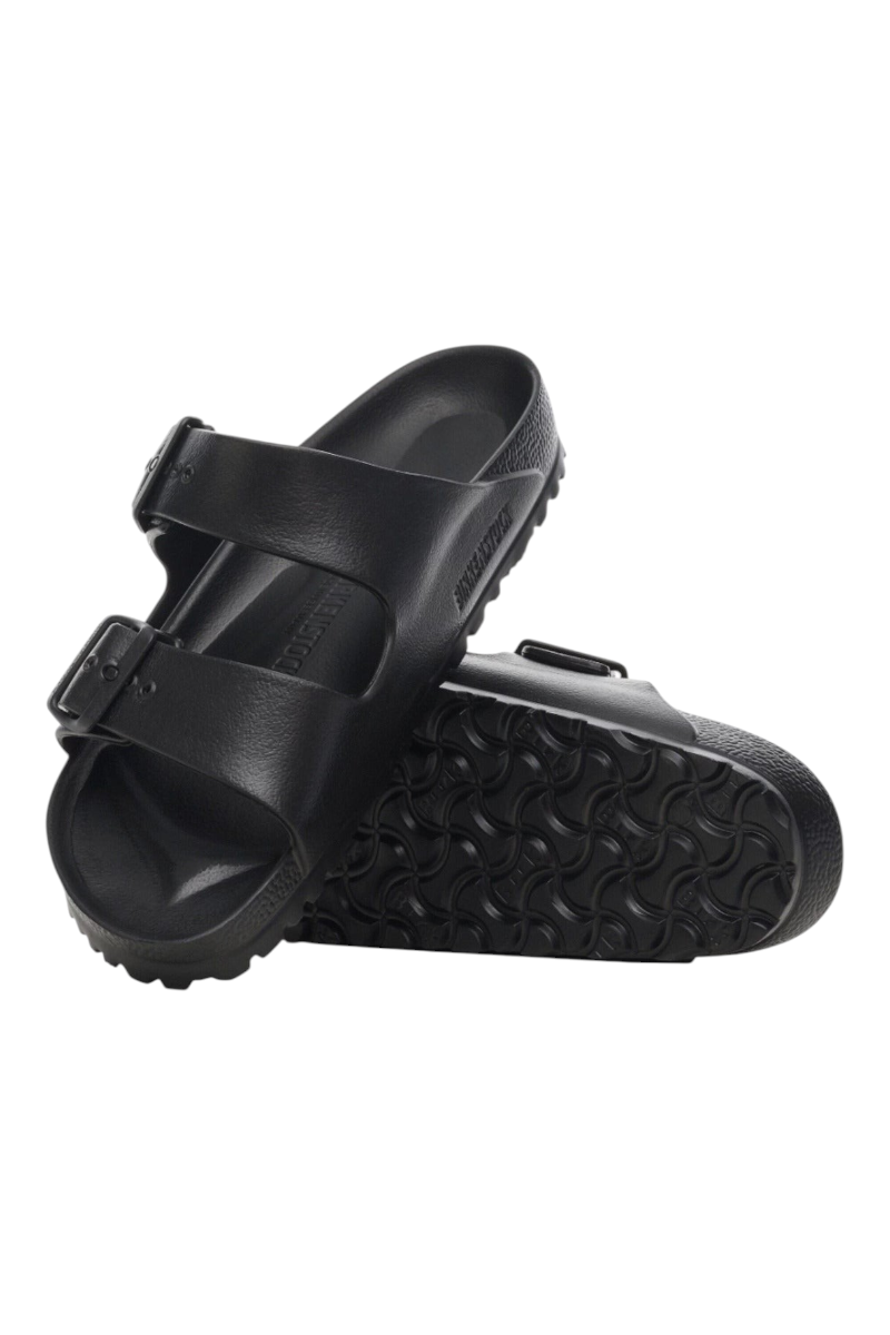 Sporline Birkenstock Arizona Eva siyah kadın terlik, çift bantlı ve tokalı hafif tasarım