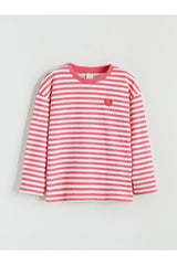 LC Waikiki Çocuk Uzun Kollu T-Shirt W5MV35P1 - Pembe