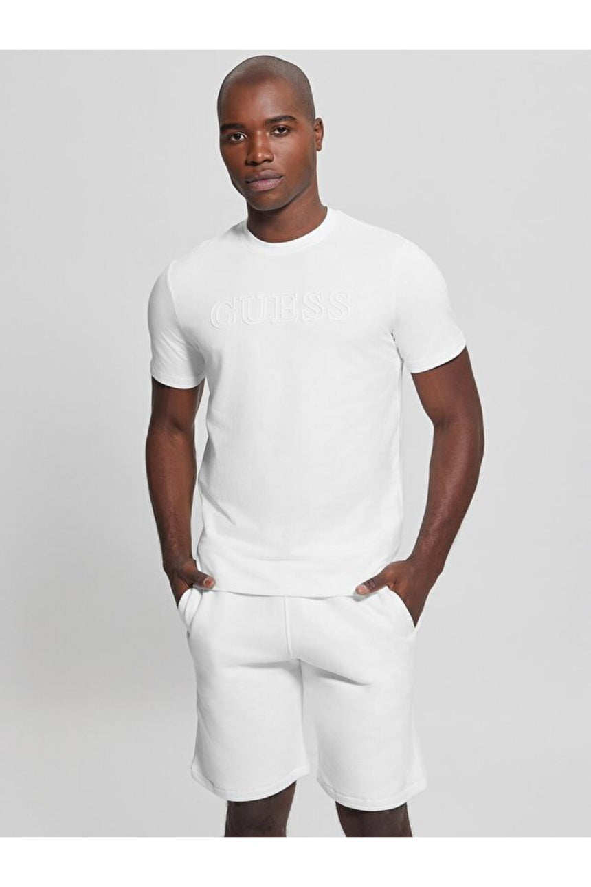 GUESS ERKEK SS ALPHY T-SHIRT Z2YI11J1314 - Krem