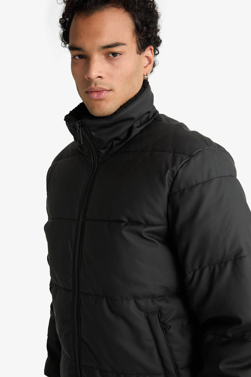 Defacto Erkek Pu Mont C5857Ax - Siyah