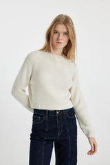 Defacto Kadın Pullover L2567Az - Ekru