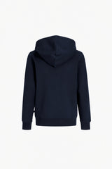 Jack & Jones Junior Logo Erkek Çocuk Kapüşonlu Fermuarlı Sweatshirt 12299632 - Koyu Lacivert