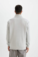 Defacto Erkek Sweat Shirt X7405Az - Gri