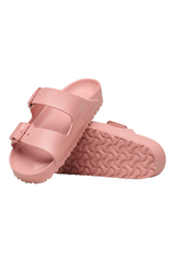 Sporline Birkenstock Arizona Eva pembe kadın terlik, çift tokalı hafif ve suya dayanıklı tasarım