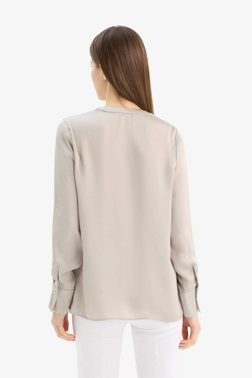 Defacto Kadın Woven Top C3217Ax - Açık Kahve
