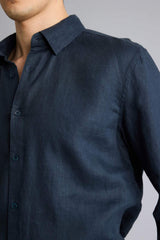 Defacto Erkek Woven Top C1825AX - Koyu Lacivert