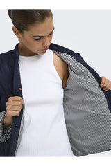 ONLY ONLSALSA QUILTED JACKET CC OTW 15373694 - Koyu Mavi