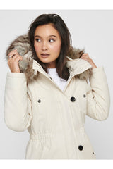 only onliris fur winter parka cc 2023 otw 15304625 - Açık Krem