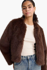 Defacto Kadın Faux Fur F2147Ax - Kahverengi