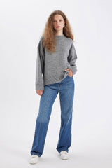 Defacto Kadin Pullover R6044Az - Gri