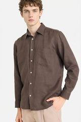 Defacto Erkek Woven Top G0788AX - Kahverengi
