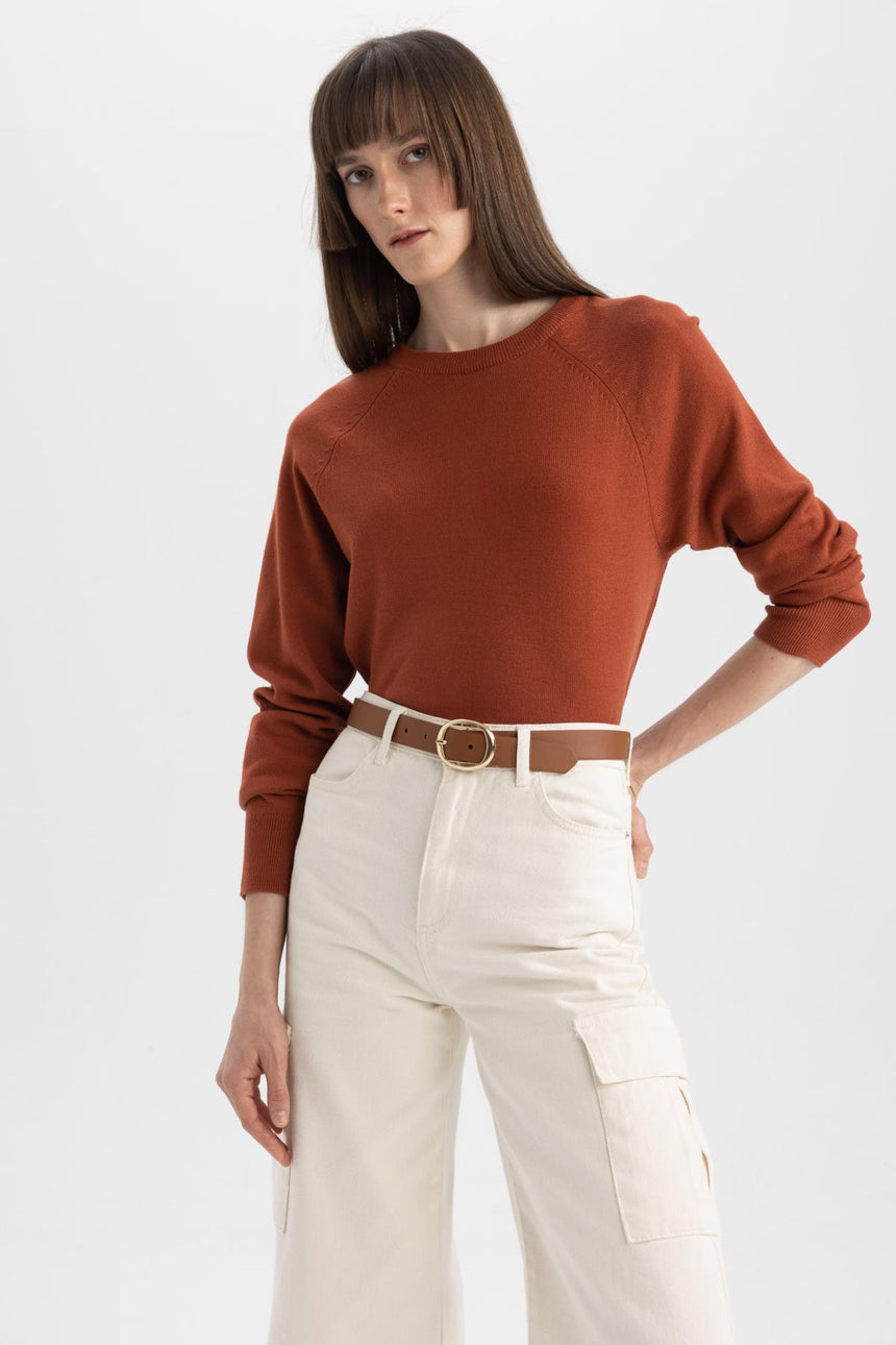 DEFACTO KADIN I6913AZ Pullover - Turuncu
