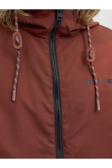 JACK&JONES JJERUSH HOOD BOMBER NOOS 12200208 - Kırmızı/ Kahverengi/ Turuncu
