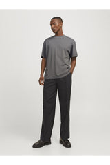 JACK&JONES JJEBRADLEY TEE SS NOOS PLS 12250623 - Koyu Gri
