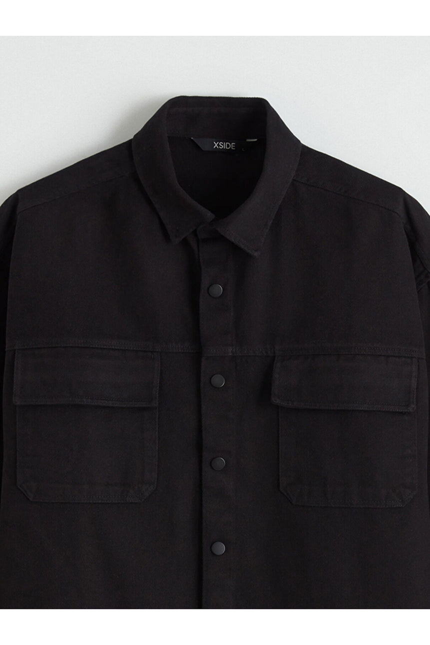 LCW ERKEK S6JI37D8 CKT,X-EGESHIRT-UP - Siyah