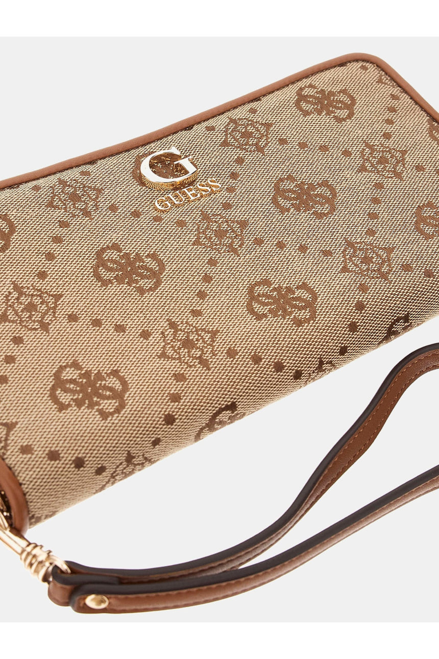 GUESS KADIN NEDA SLG LARGE ZIP A SWJP9654146 - Açık Bej/ Kahverengi