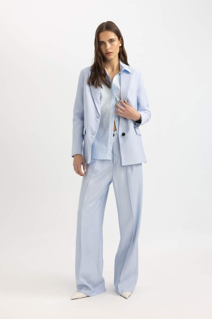 Defacto Kadın Trousers C5029Ax - Mavi