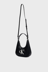 Calvin Klein Bold CK Small Crescent Bag Kadın Omuz Çantası LV04F3561G - Siyah