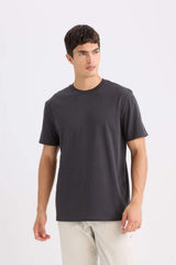 Defacto Erkek T-Shirt V7699Az - Antrasit