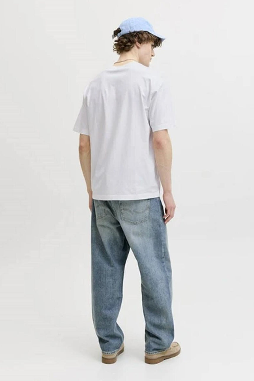 JACK&JONES JORSAVONA BOX TEE SS CN STYD SS26 12310070 - Beyaz