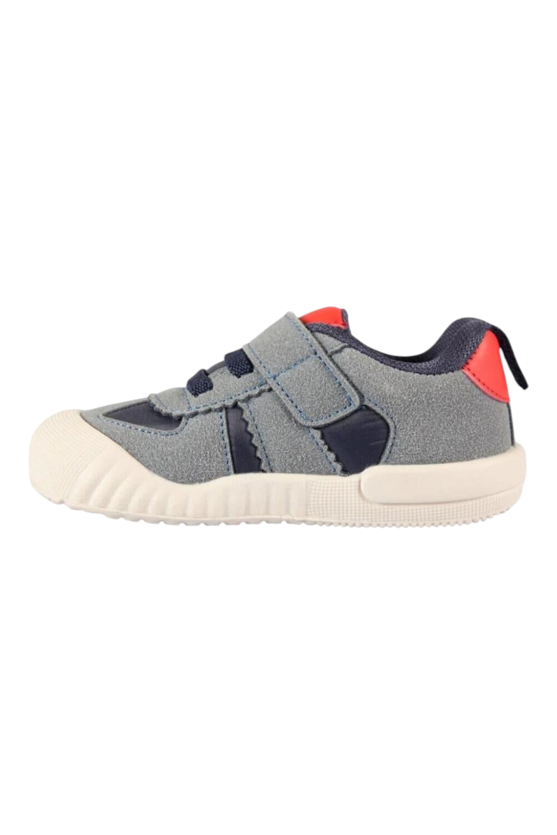 Sporline Vicco lacivert ve gri renkli, cırt cırtlı çocuk sneaker ayakkabı