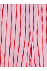 LC Waikiki Çocuk Kalp Desenli Düğmeli Pijama Takımı W6BU11D4 - Açık Pembe
