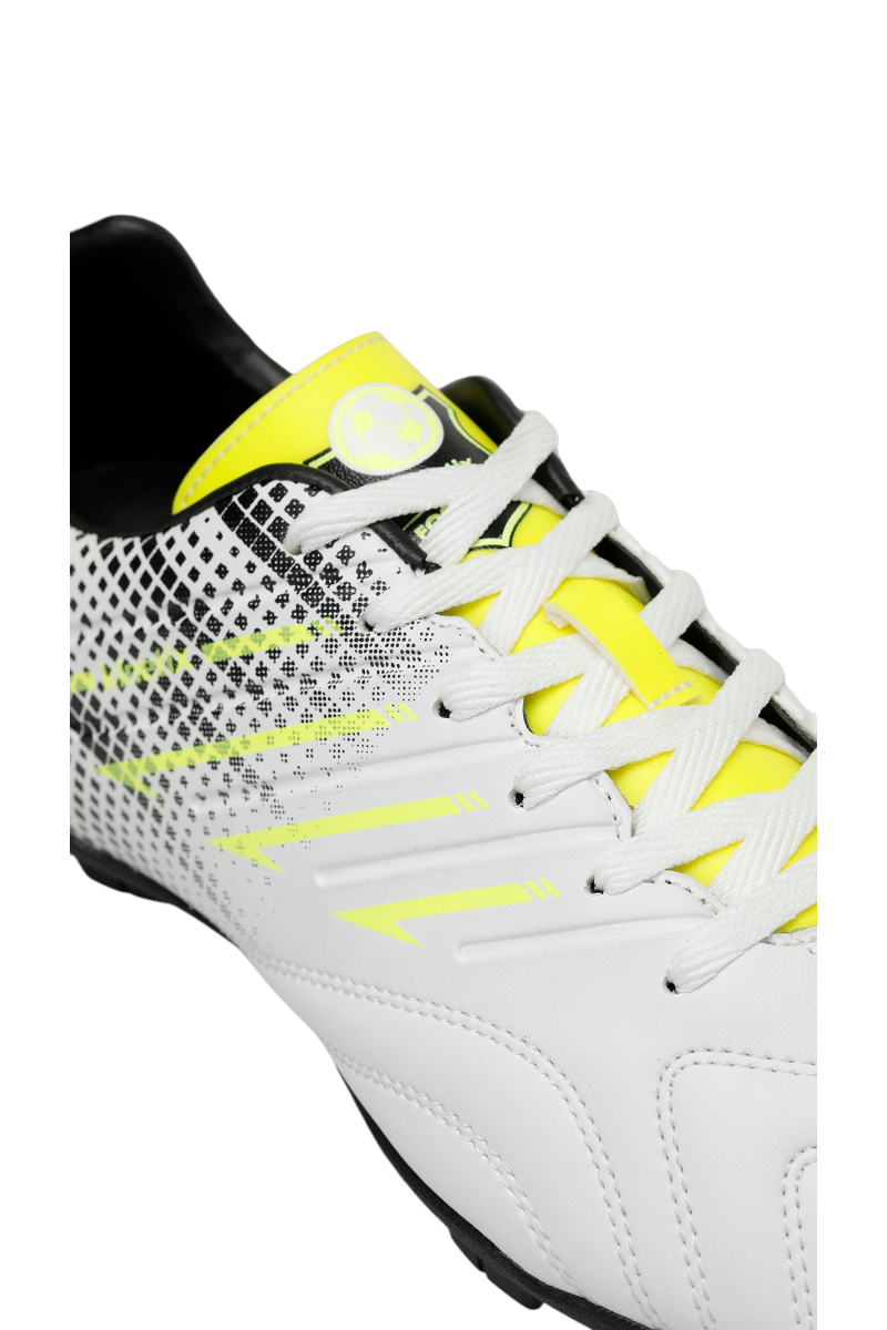Sporline Kinetix Wandes AG beyaz, neon sarı ve siyah detaylı erkek krampon