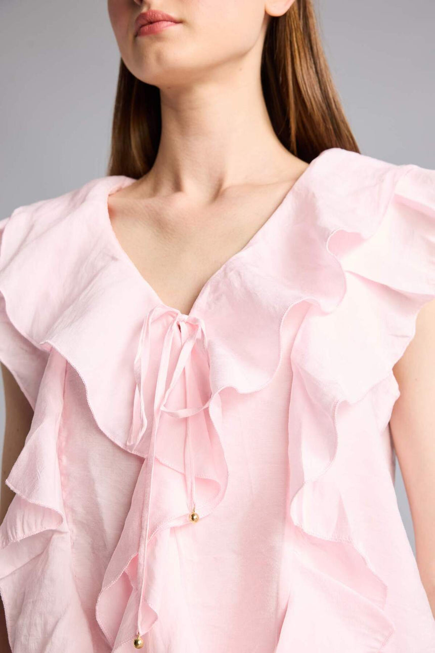 Defacto Kadın Sleeveless Blouse H3834AX - Açık Pembe