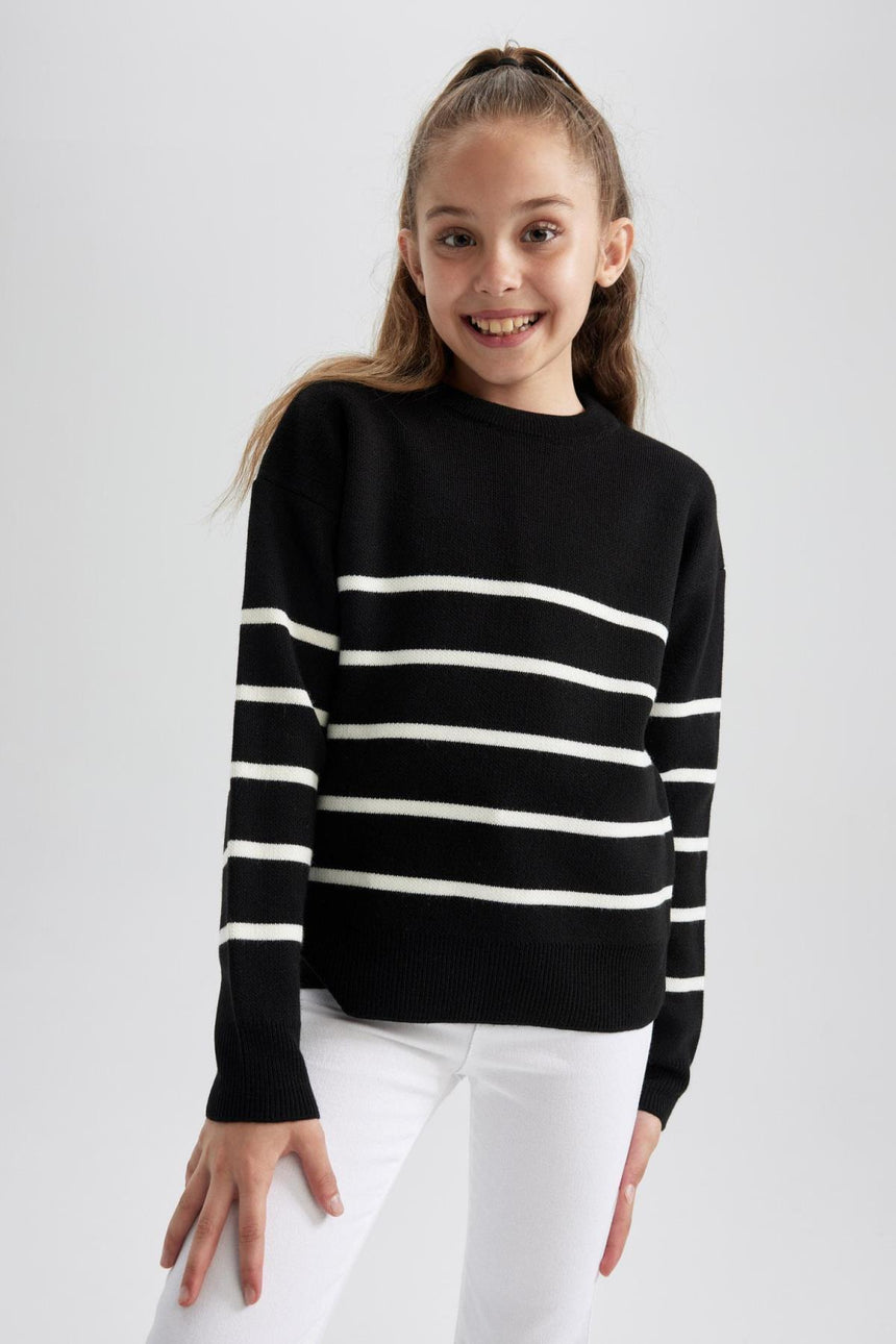 Defacto Çocuk Pullover Z0194A6 - Siyah