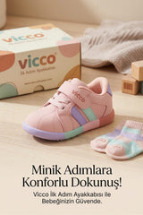 Vicco Bebe Heika Ayakkabı 950.B24K.453 - Pudra Pembe