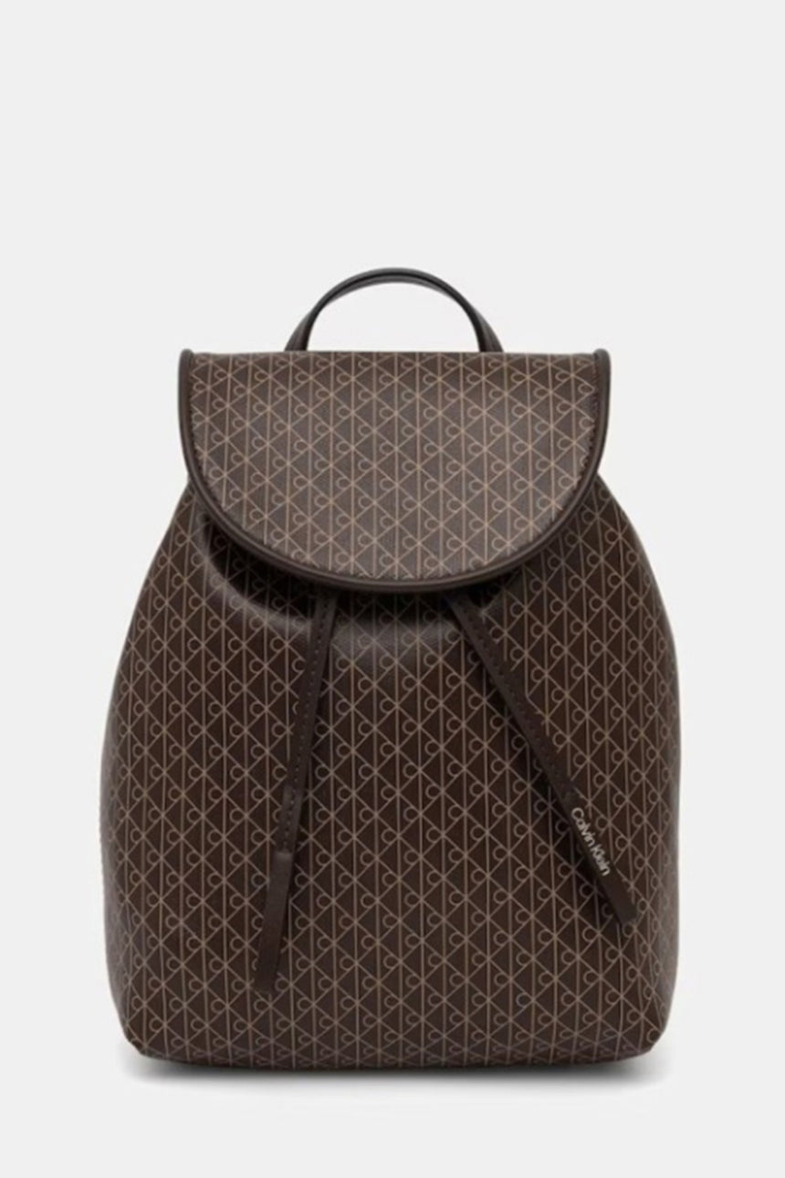 Calvin Klein Kadın EMBLEM AOP MINI BACKPACK LV04F3507G - Kahverengi