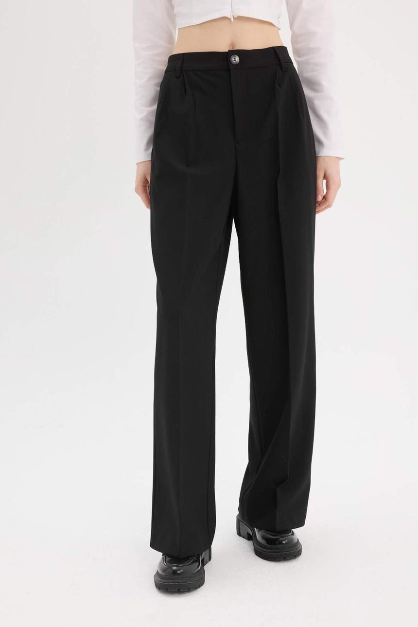 Defacto Kadın Trousers D8150AX - Siyah