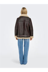 only onlnewlis faux leather aviator cc otw 15300262 - Gri/ Kahverengi