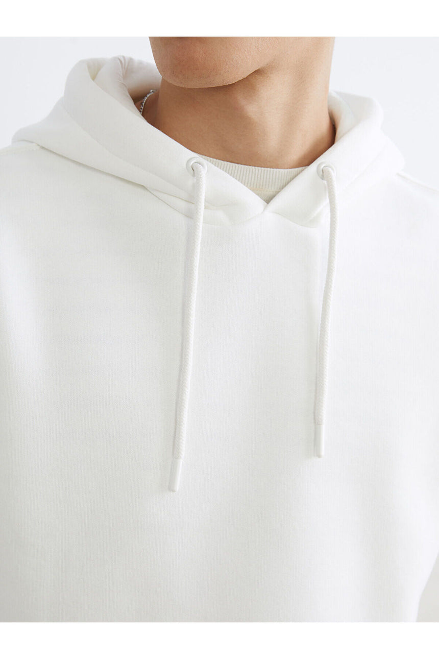 LC Waikiki Erkek Sweatshirt W5M615AA - Ekru