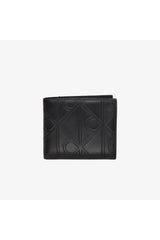 Calvin Klein XL Emblem AOP Emboss EW Billfold Erkek Cüzdan LV04D1177G - Siyah