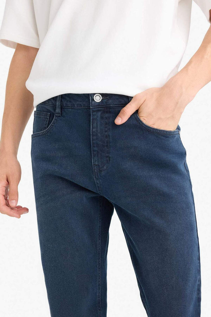 Defacto Erkek Trousers W7086AZ - Mavi/Siyah