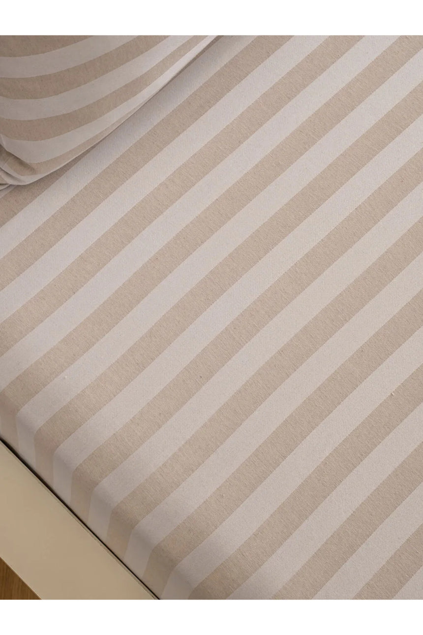 LCW HOME S6HE11B8 NVR,STRIPEBEJ-NVR-TK-TKM - Açık Kahverengi