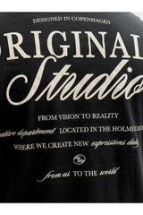 JACK&JONES JORNORREBRO TYPO TEE SS CN SN PLS 12288197 - Siyah