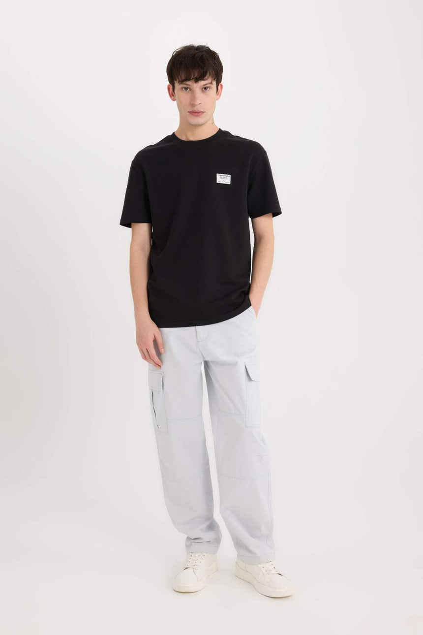 Defacto Erkek T-Shirt D5516Ax - Siyah