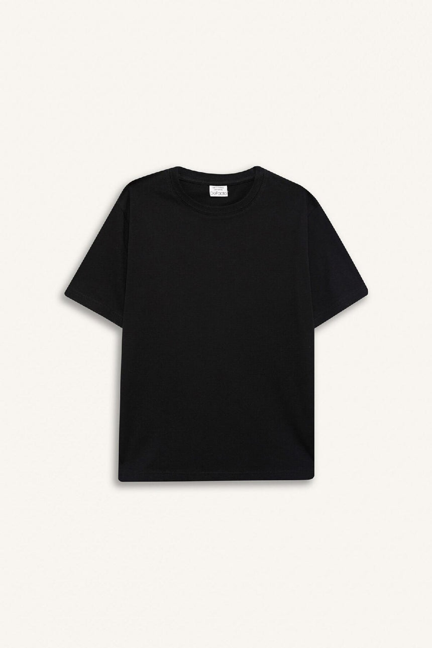Defacto Çocuk Short Sleeve T-Shirt K1687A6 - Siyah