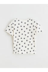 LC Waikiki Çocuk Kısa Kollu T-Shirt S6DG54F1 - Ekru