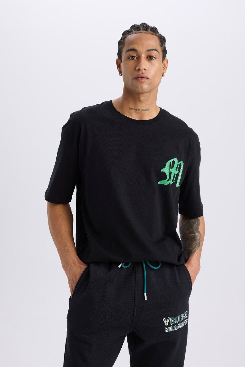 Defacto Erkek T-Shirt B3910Ax - Siyah