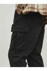 JACK&JONES JPSTACE TUCKER CARGO AMA NOOS 12216664 - Siyah
