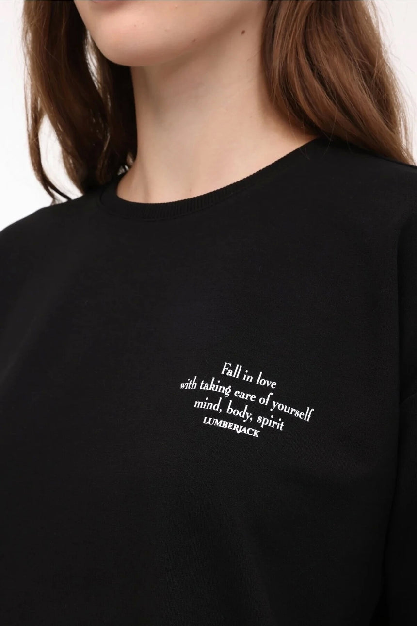 LUMBERJACK 4W WB ANNA 16 4PR SWEATSHIRT - Siyah